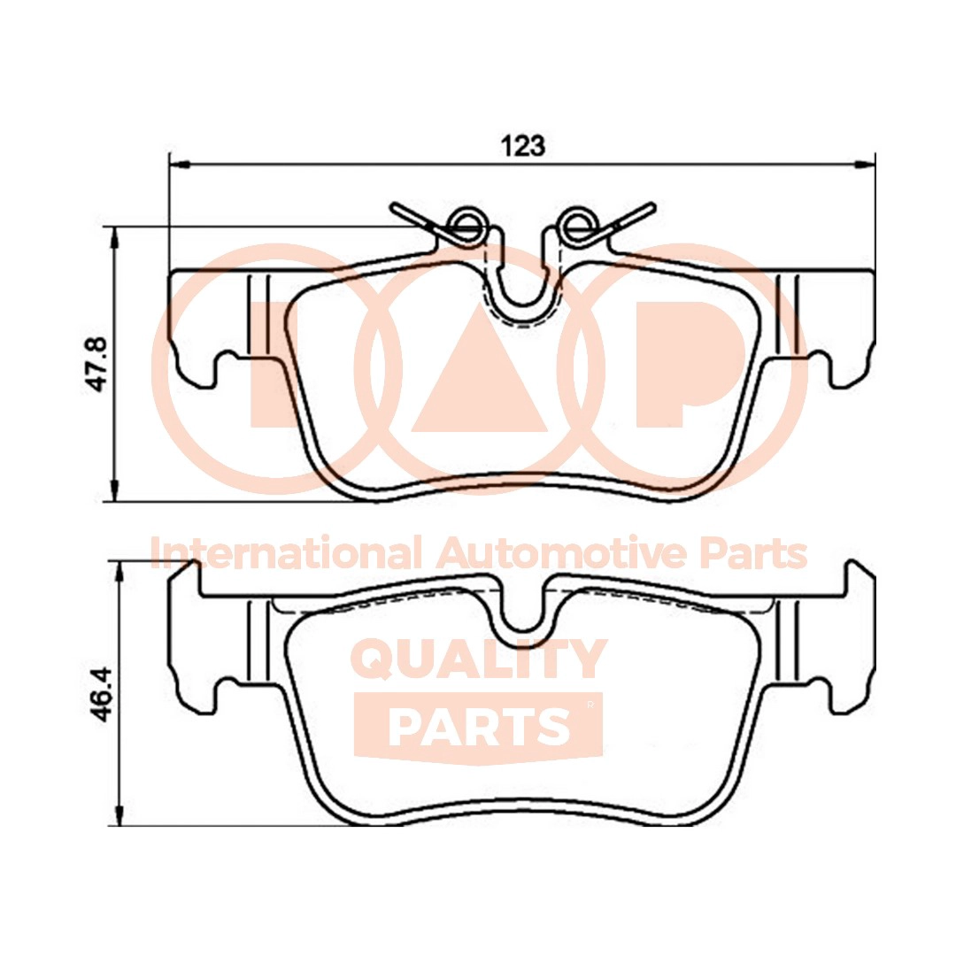 Brake Pad Set, disc brake (704-51003P)