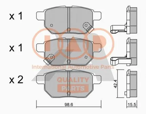 Brake Pad Set, disc brake (704-17008P)