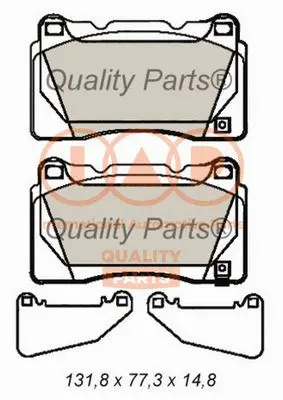 Brake Pad Set, disc brake (704-12097)