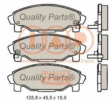 Brake Pad Set, disc brake (704-03093)