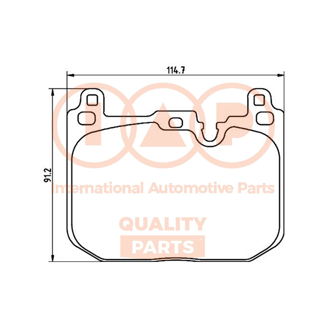 Brake Pad Set, disc brake (704-51004)