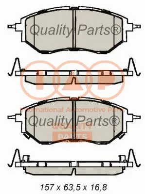 Brake Pad Set, disc brake (704-15035)