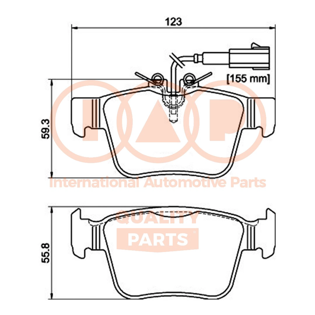 Brake Pad Set, disc brake (704-08101)
