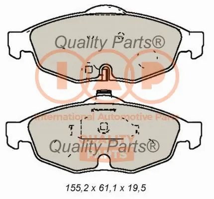 Brake Pad Set, disc brake (704-02042)