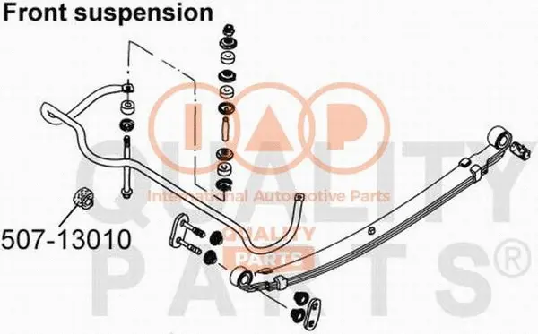 Mounting, stabiliser bar (507-13010)