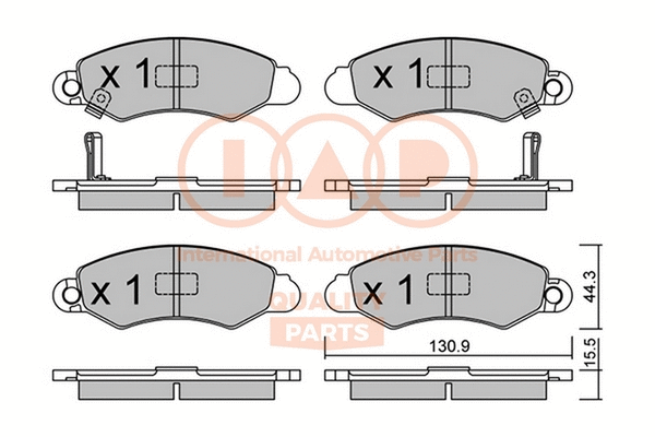Brake Pad Set, disc brake (704-16063P)