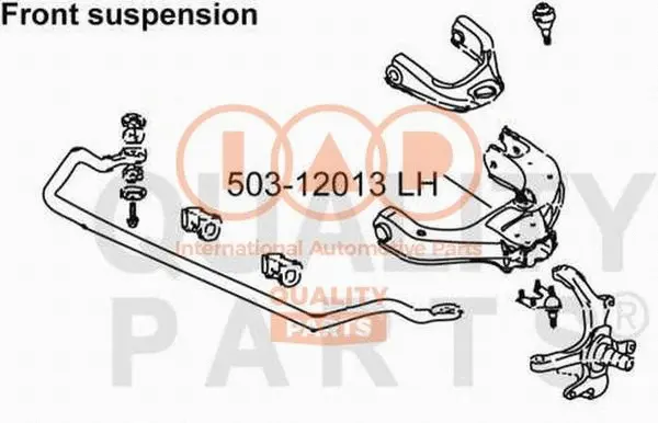 Control/Trailing Arm, wheel suspension (503-12013)