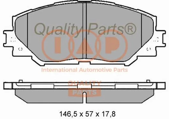 Brake Pad Set, disc brake (704-17055)