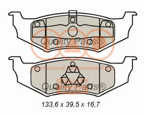 Brake Pad Set, disc brake (704-02032)