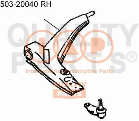 Control/Trailing Arm, wheel suspension (503-20040)