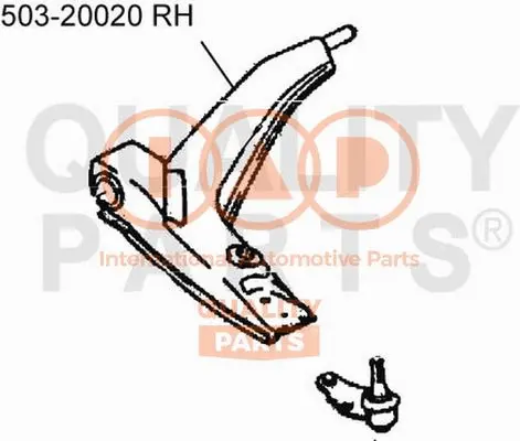Control/Trailing Arm, wheel suspension (503-20020)