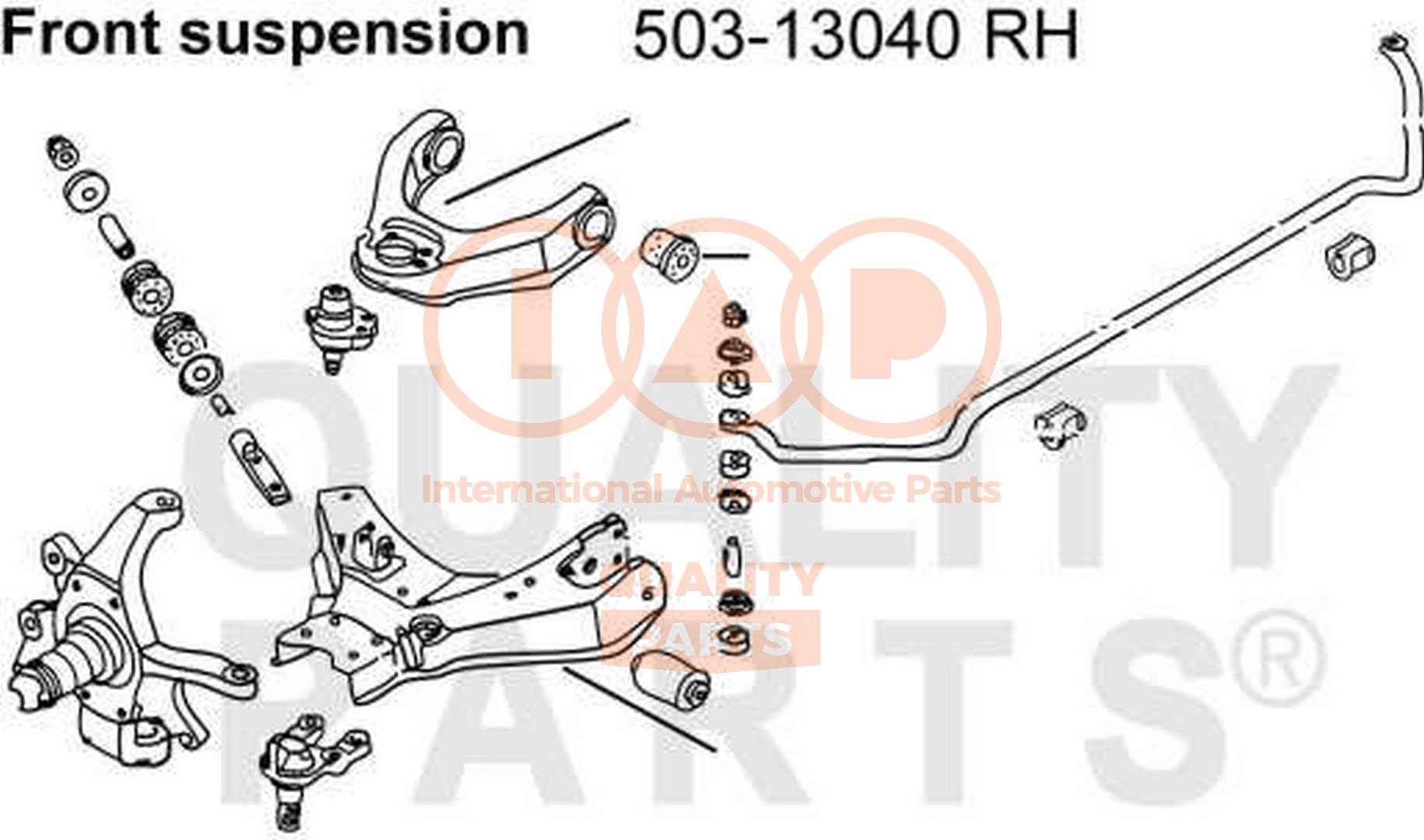 Control/Trailing Arm, wheel suspension