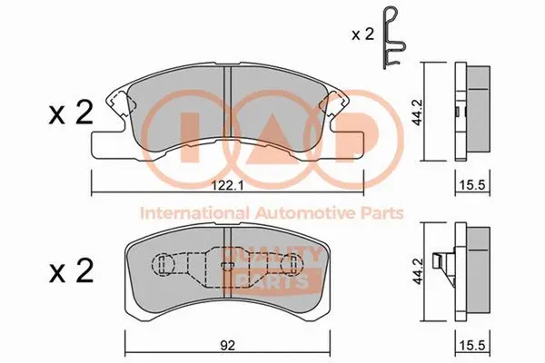 Brake Pad Set, disc brake (704-03110P)