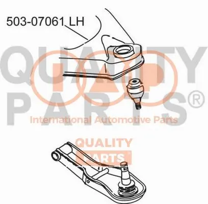Control/Trailing Arm, wheel suspension (503-07061)