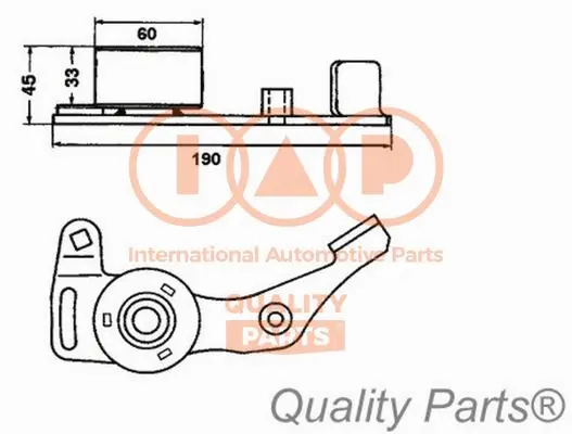 Tensioner Pulley, timing belt (127-06021)