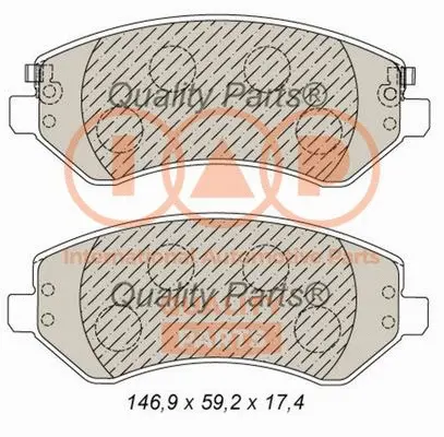 Brake Pad Set, disc brake (704-10046)
