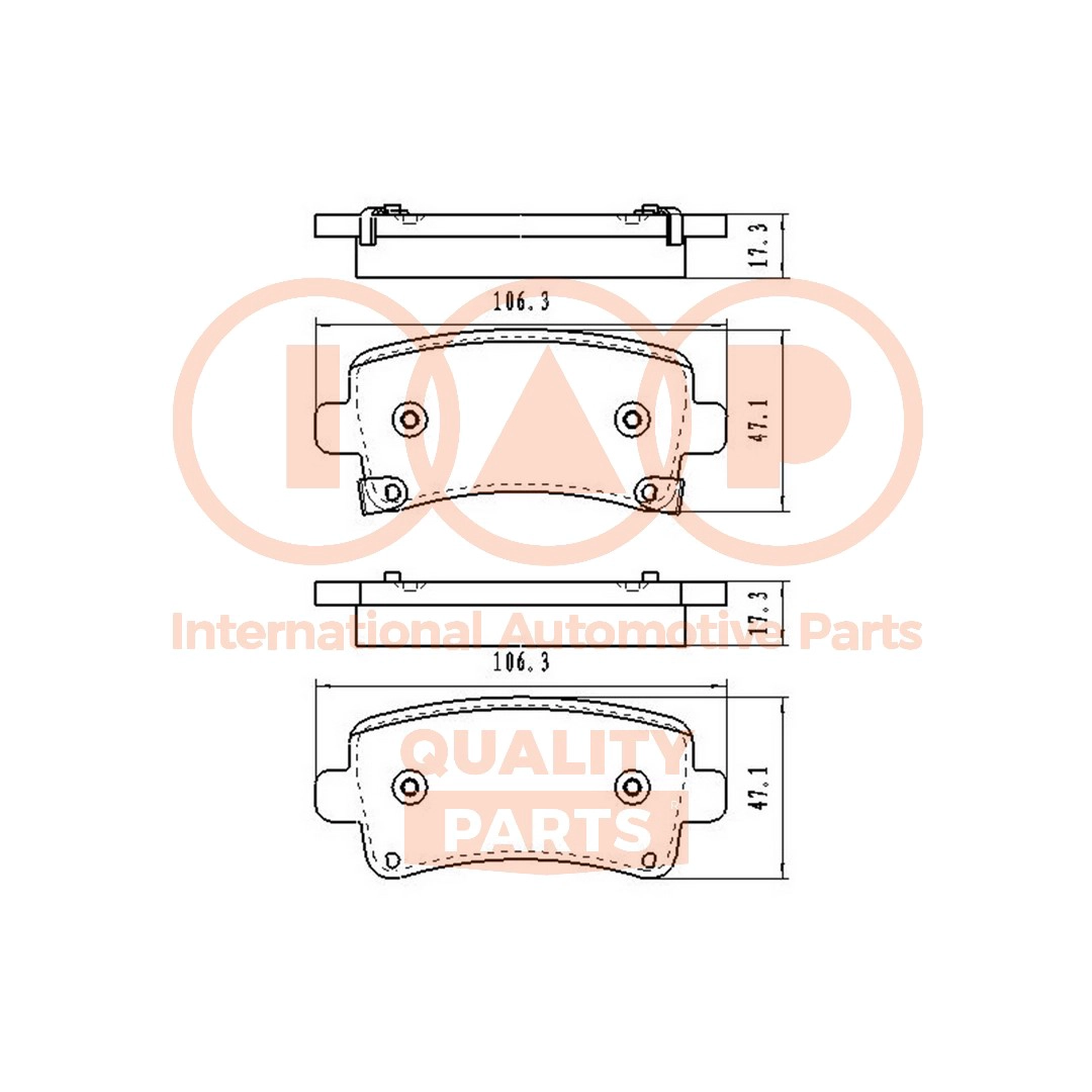 Brake Pad Set, disc brake (704-20122)