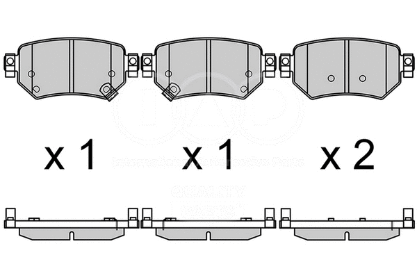 Brake Pad Set, disc brake (704-11152)