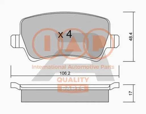 Brake Pad Set, disc brake (704-14090P)