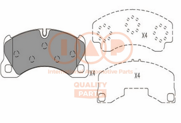Brake Pad Set, disc brake (704-50000)