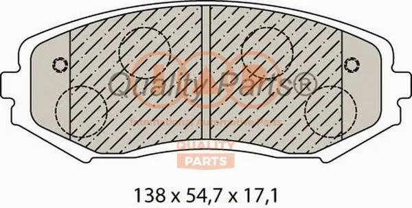 Brake Pad Set, disc brake (704-16057)