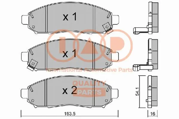 Brake Pad Set, disc brake (704-13047P)