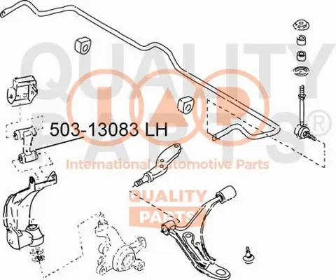 Control/Trailing Arm, wheel suspension (503-13083)