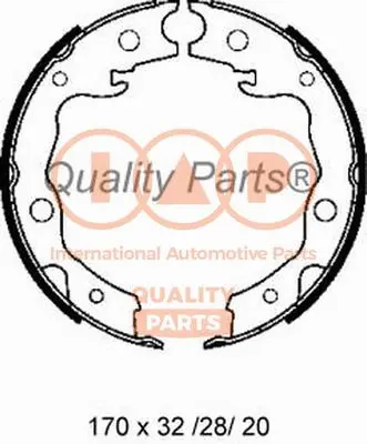Brake Shoe Set, parking brake (705-17055)
