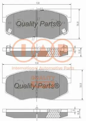 Brake Pad Set, disc brake (704-07110)