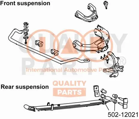 Bushing, leaf spring (502-12021)