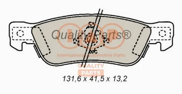 Brake Pad Set, disc brake (704-09012)