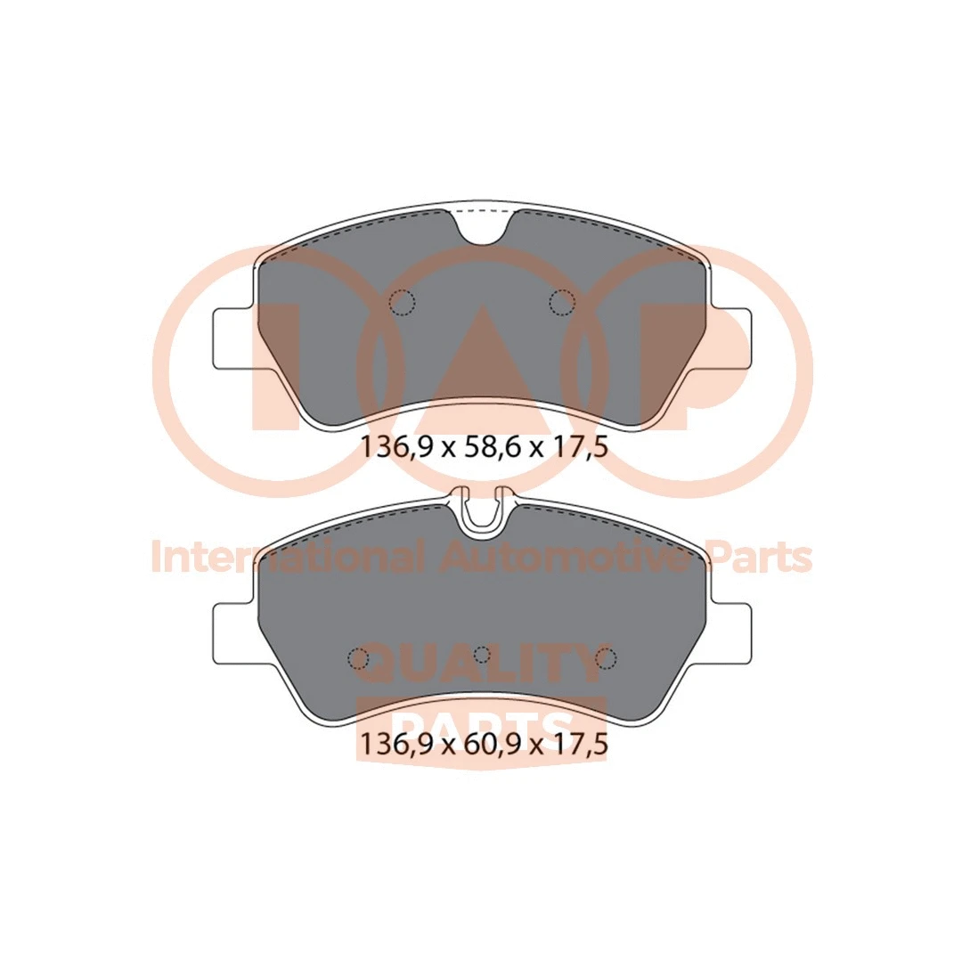 Brake Pad Set, disc brake (704-04051)