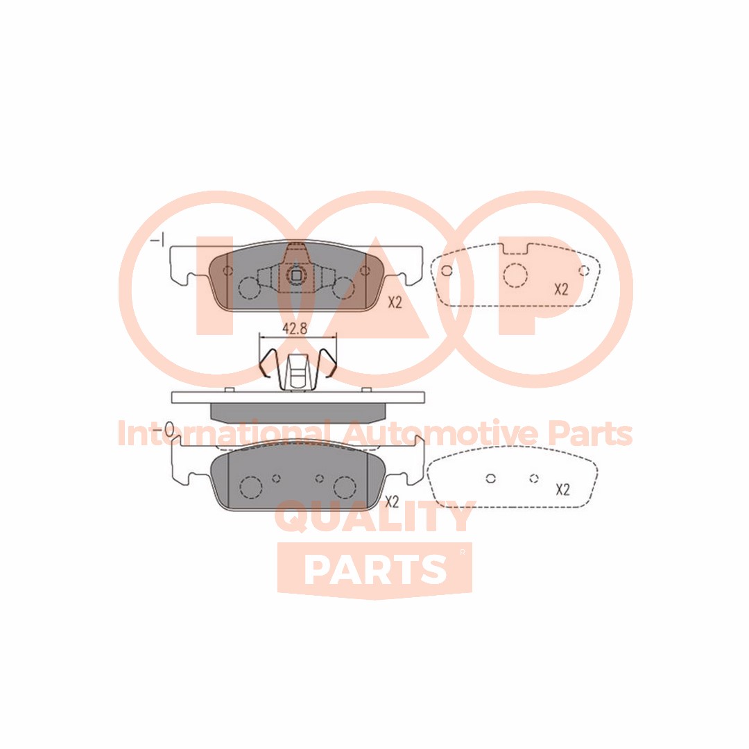 Brake Pad Set, disc brake (704-00101X)