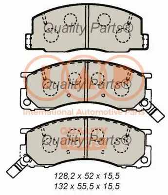 Brake Pad Set, disc brake (704-17075)