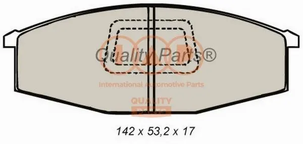 Brake Pad Set, disc brake (704-13020)
