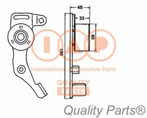 Tensioner Pulley, timing belt (127-16051)