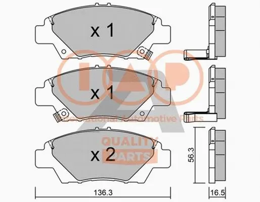 Brake Pad Set, disc brake (704-06082P)