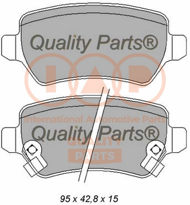 Brake Pad Set, disc brake (704-21121)