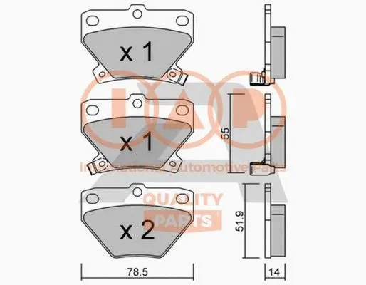 Brake Pad Set, disc brake