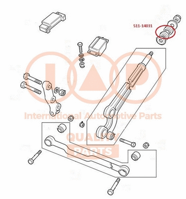 Mounting, control/trailing arm