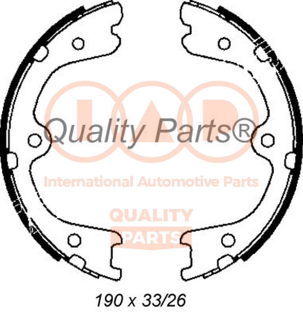 Brake Shoe Set, parking brake