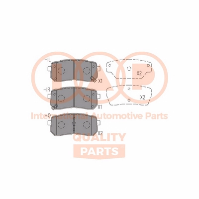 Brake Pad Set, disc brake (704-21184X)