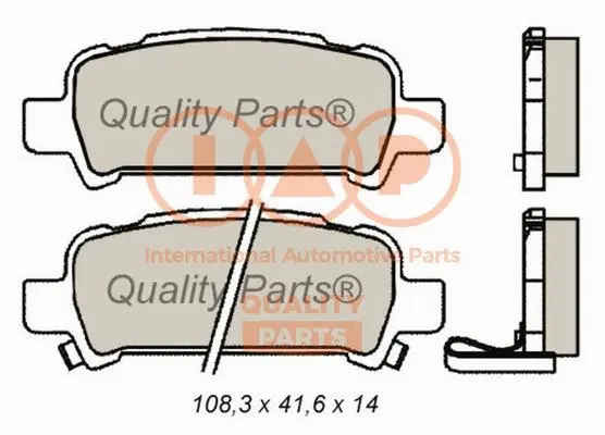 Brake Pad Set, disc brake (704-15051)