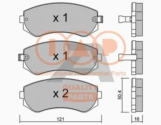 Brake Pad Set, disc brake (704-13032P)