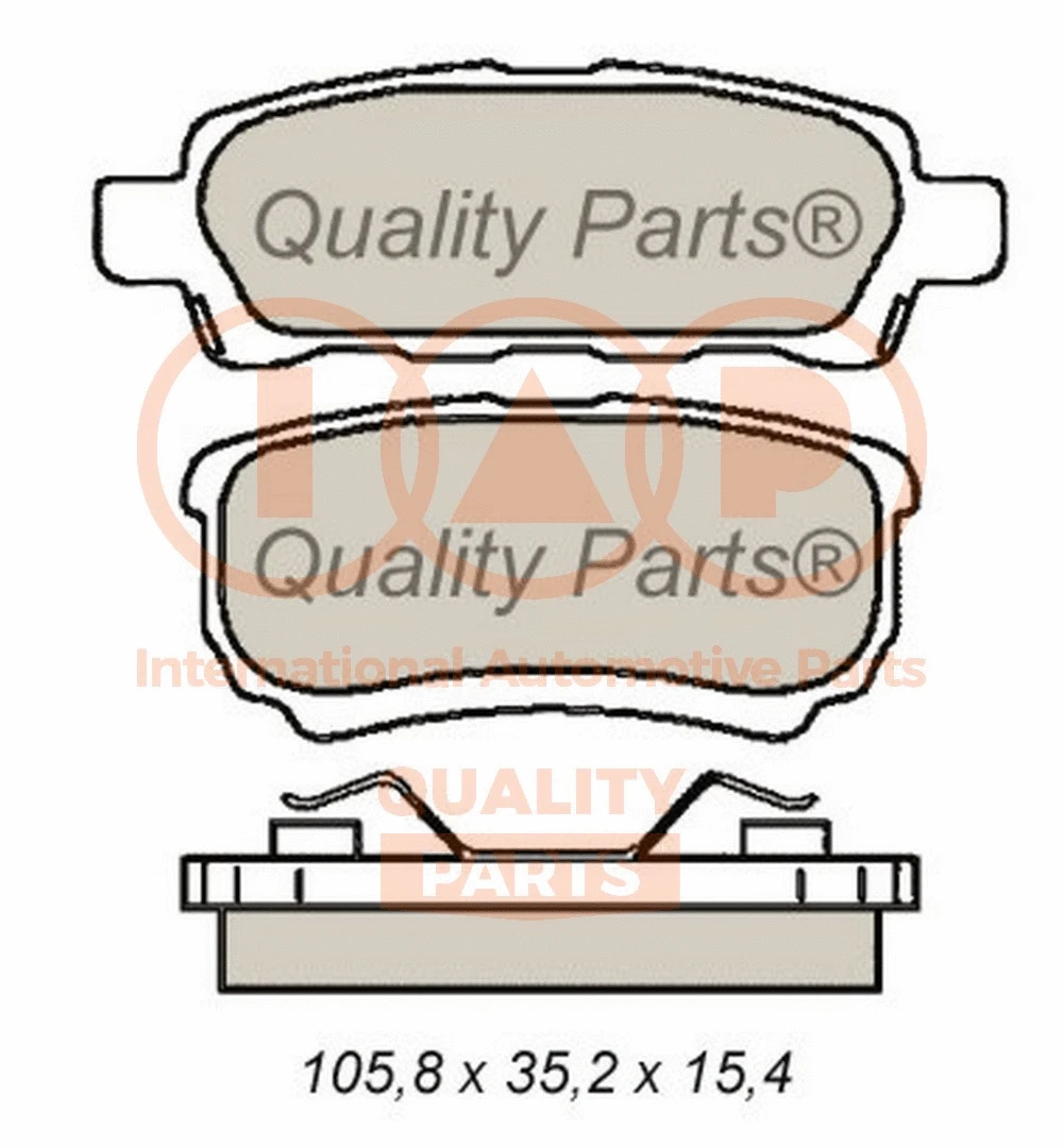 Brake Pad Set, disc brake (704-12094)