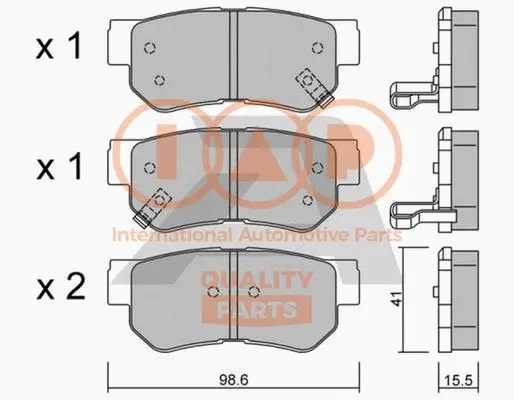 Brake Pad Set, disc brake (704-07086P)