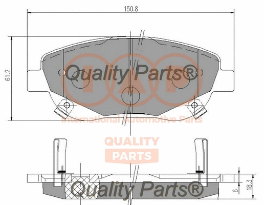 Brake Pad Set, disc brake (704-17201)