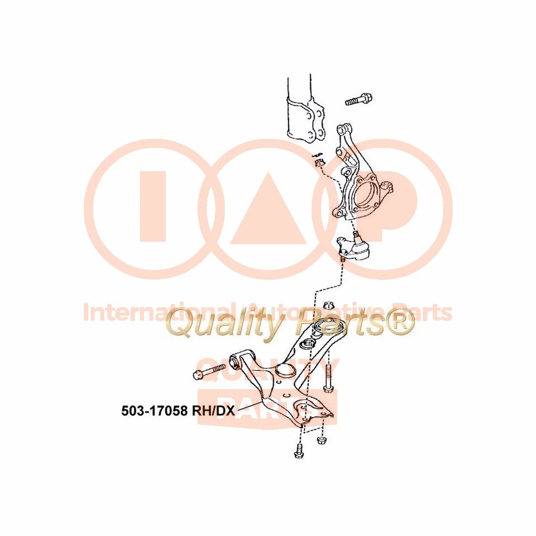Control/Trailing Arm, wheel suspension
