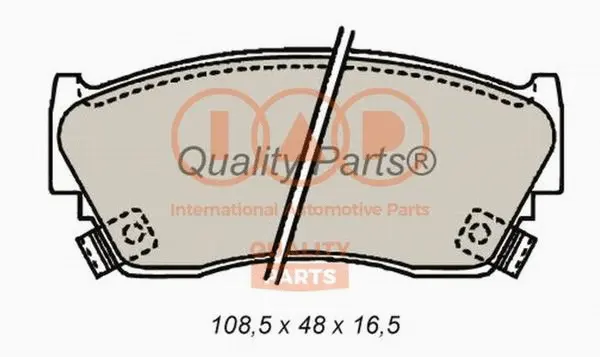 Brake Pad Set, disc brake (704-13075)