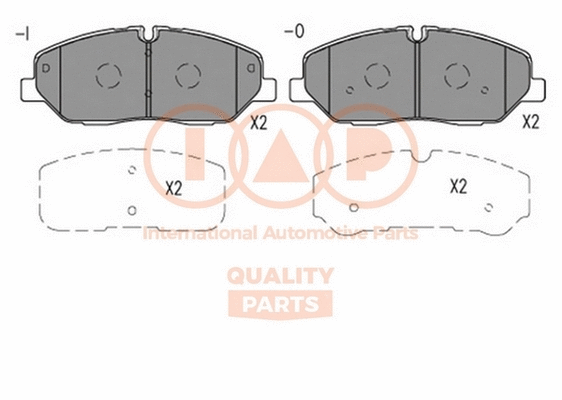 Brake Pad Set, disc brake (704-07161)